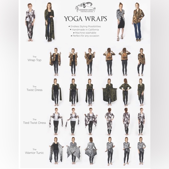 Unique yoga wrap up by Jennafer Grace - Picture 3 of 4